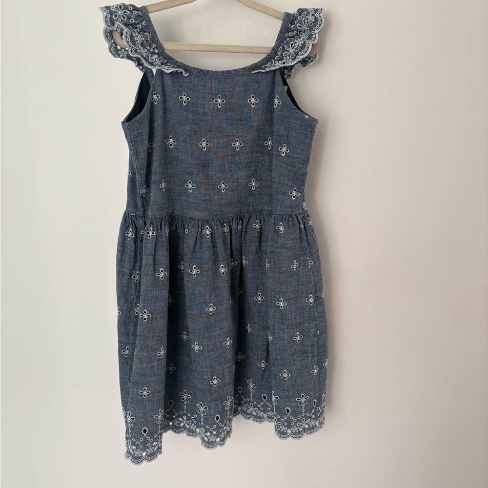 GAP Kids Blue Embroidered Dress